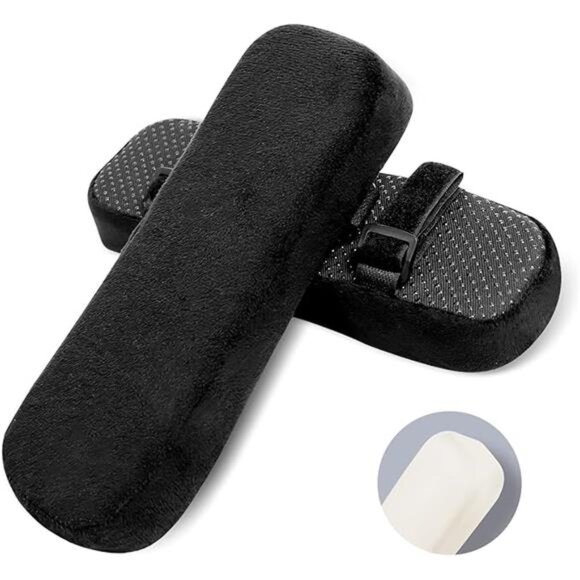 2 Pack Office Chair Armrest Pads Covers with Memory Foam Elbow Pillow - Picture 7 of 7